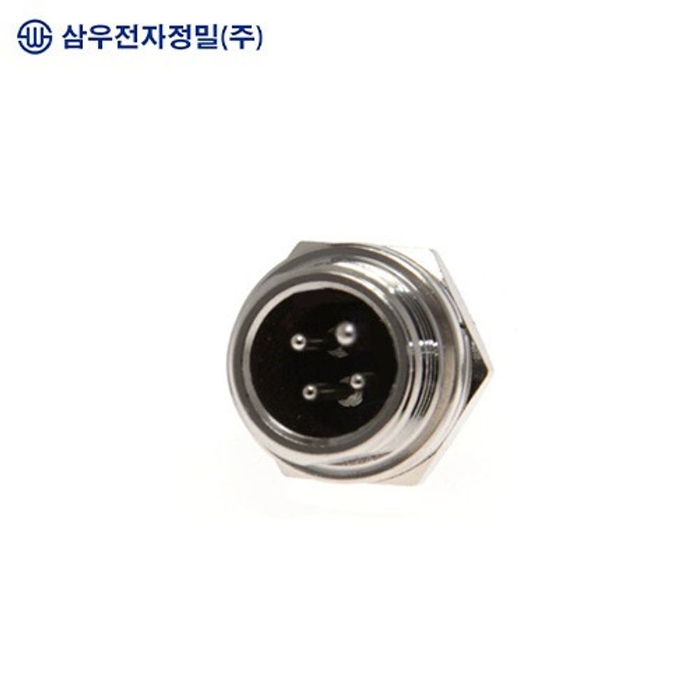 SAMWOO ELECTRONICS SCN-12-04R Circular Connector Receptacle Type 4 Pin Industrial Panel Mount Socket Made in Korea Genuine SAMWOO Connector